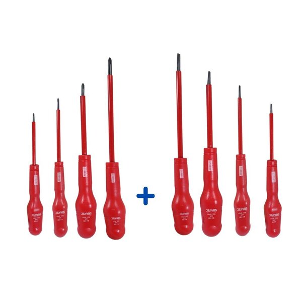 Jogo Chave Fenda E Philips Sibratec | Cabo Isolado 1000v (8 P